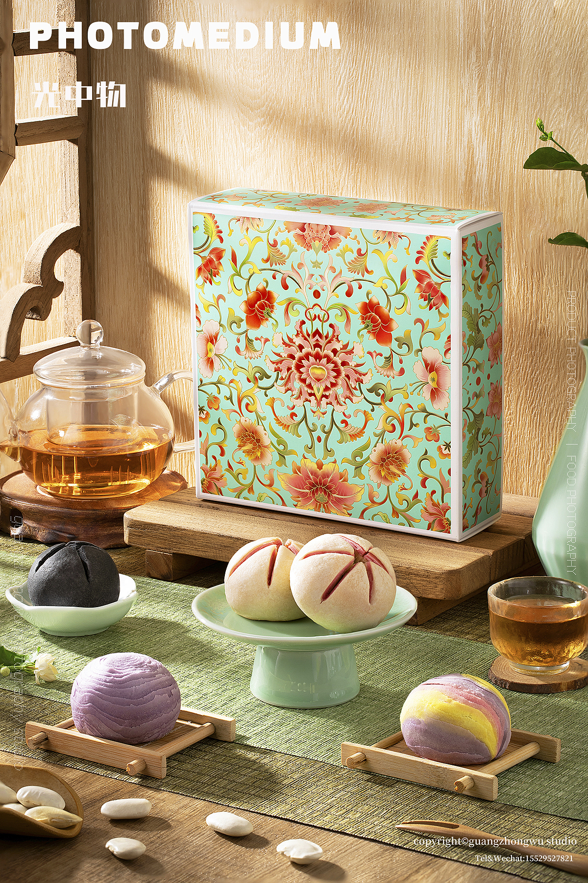 中式传统糕点拍摄X唐菓子&螺旋酥X光中物Studio