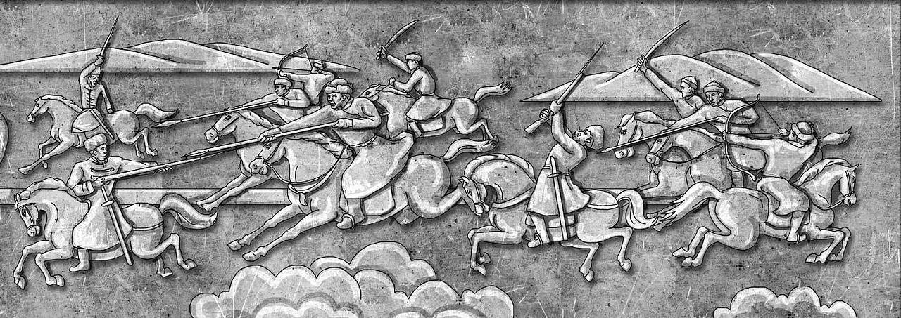 骑射浮雕设计方案