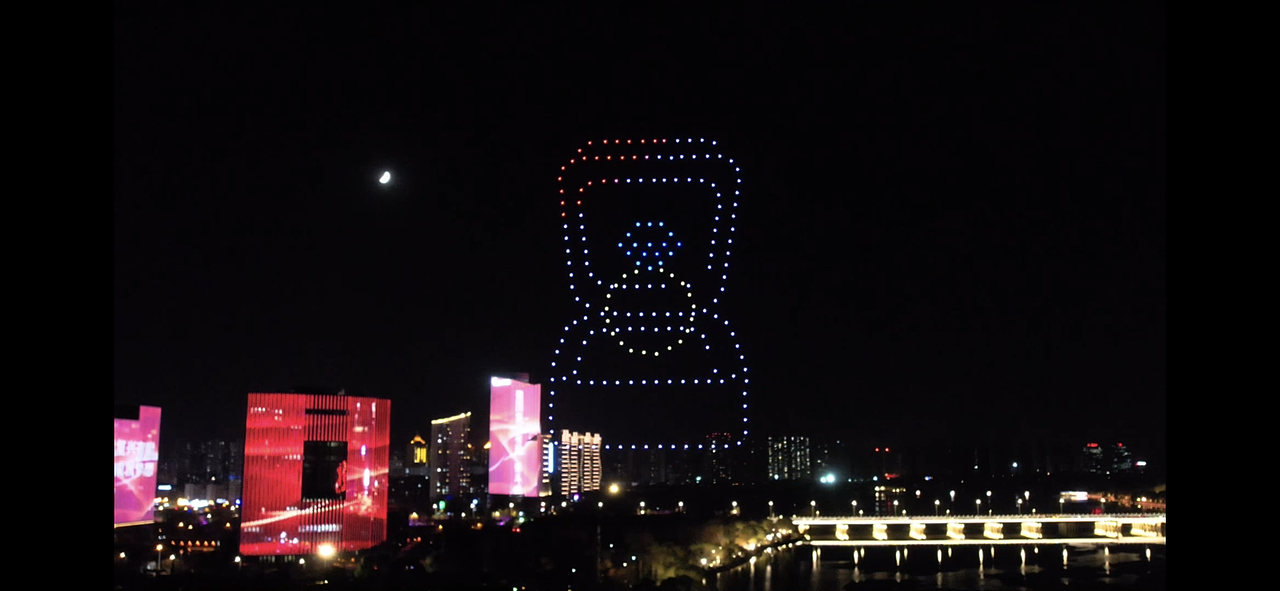 无人机表演求婚表白生日祝福浪漫惊喜