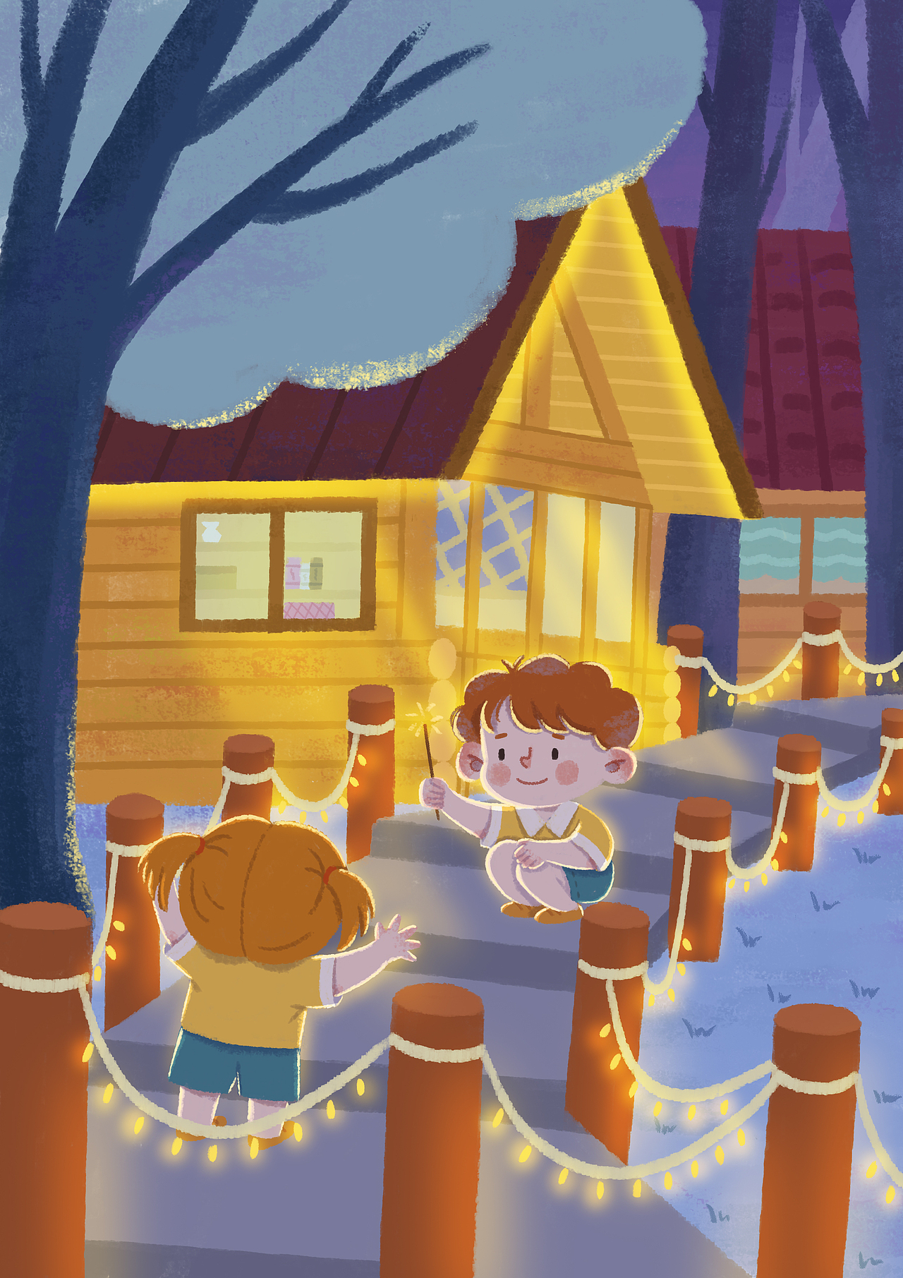 假日生活系列插画