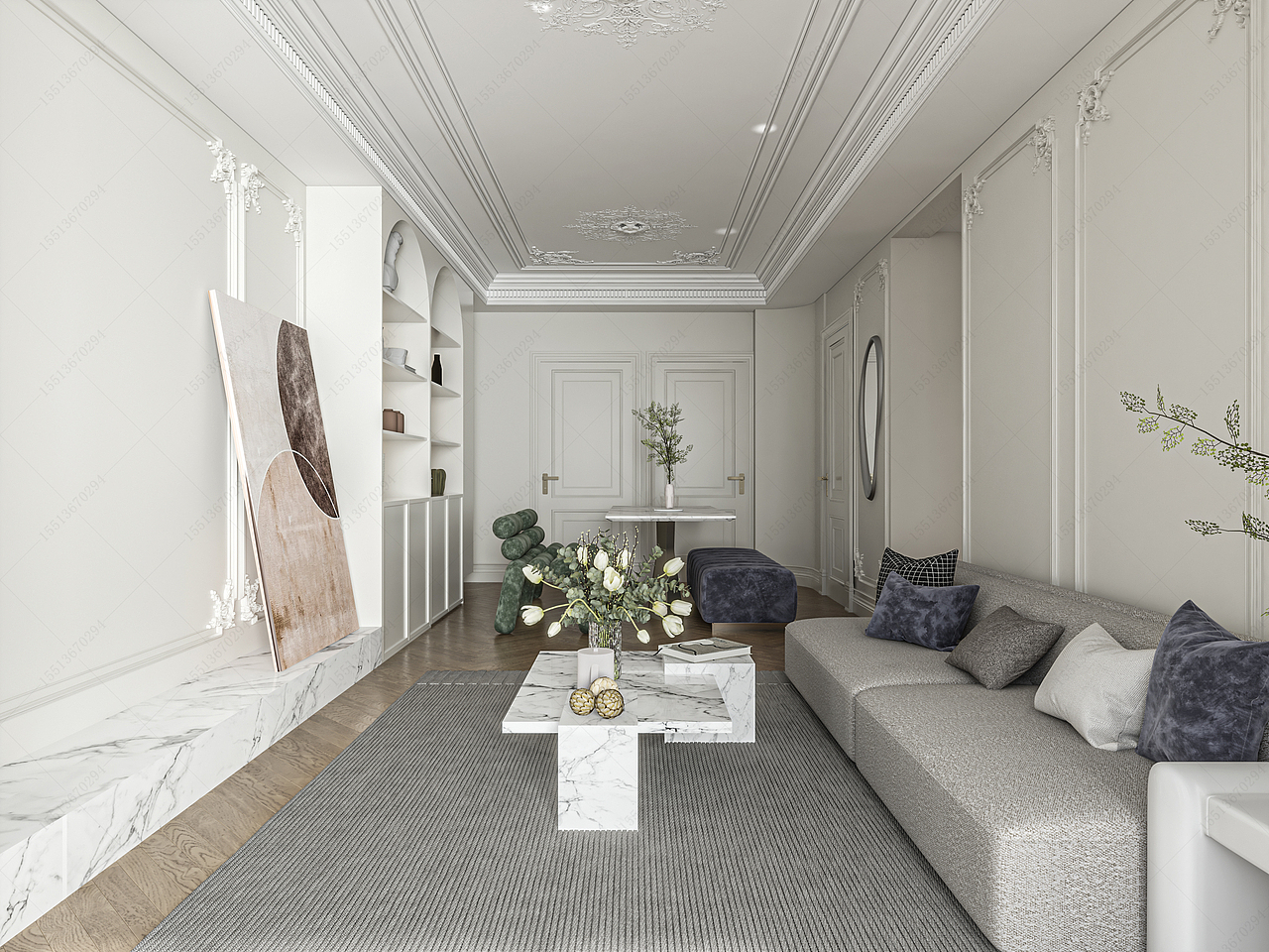 轻法式（图ZMzA3MjkxNjI4） - 家装设计 - 站酷设计师木土Du原创素材 - 站酷ZCOOL