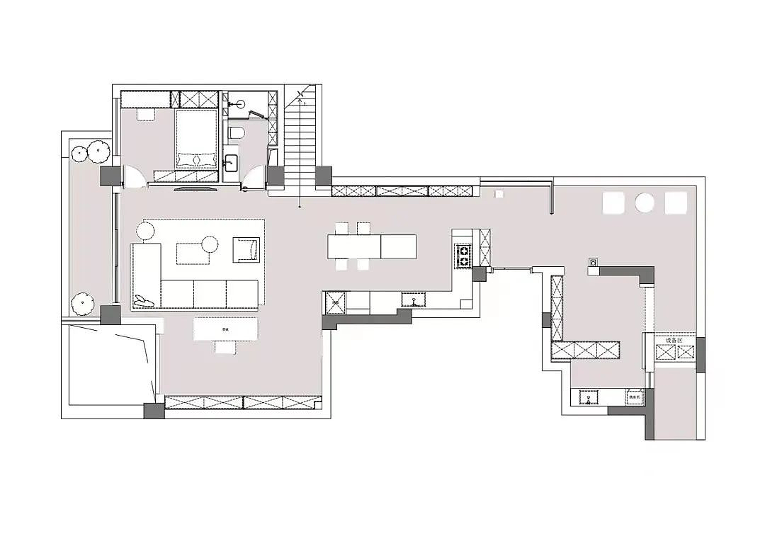 锦霖设计 | 210㎡意式温暖而理性的空间