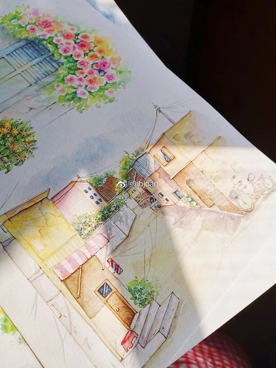 水彩插画建筑 《街角》（图ZMzYwNzQxMDI4） - 商业插画 - 站酷设计师hbjoan原创素材 - 站酷ZCOOL