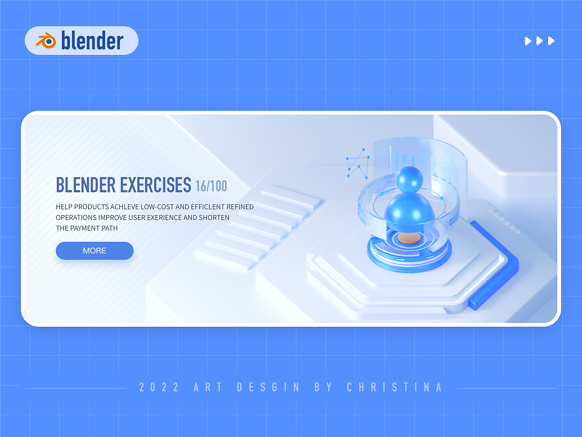 B端｜大厂风格3d质感建模练习