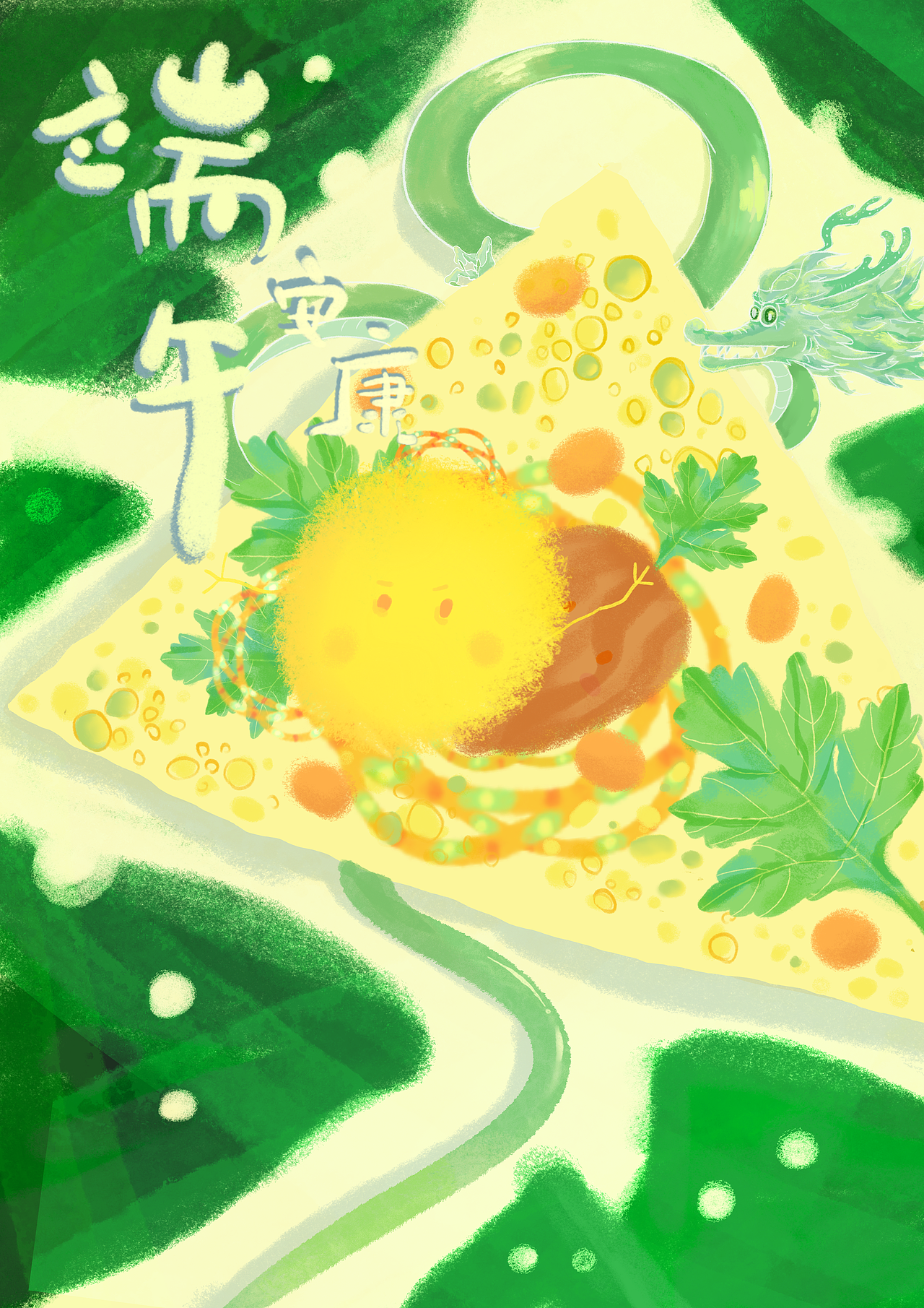 端午主题插画（图ZMzY4OTMzMzgw） - 商业插画 - 站酷设计师游鹿子鹿原创素材 - 站酷ZCOOL