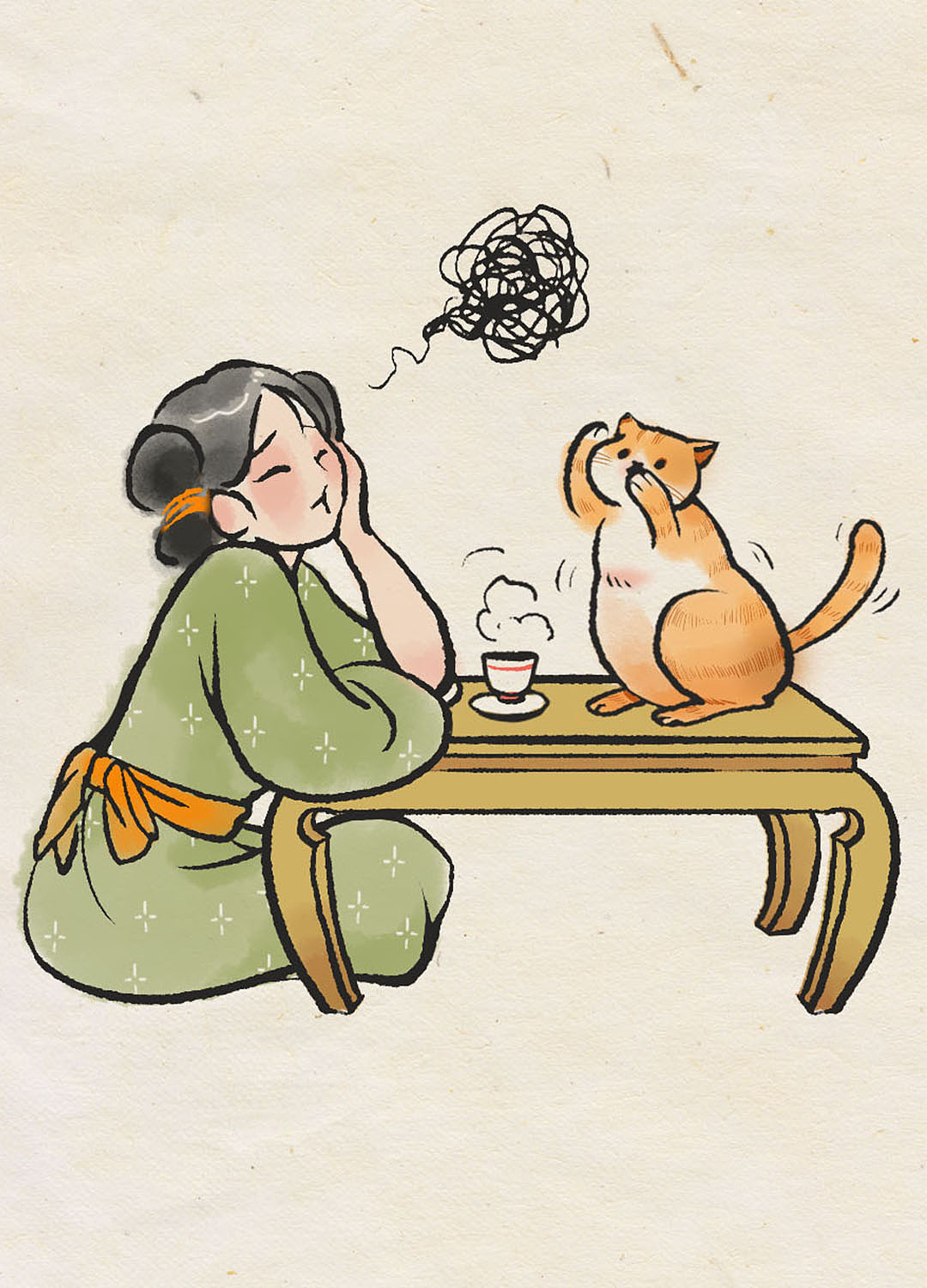 少想烦心事
多喝八马茶