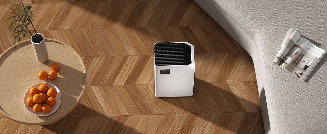桌面除湿机室内场景渲染