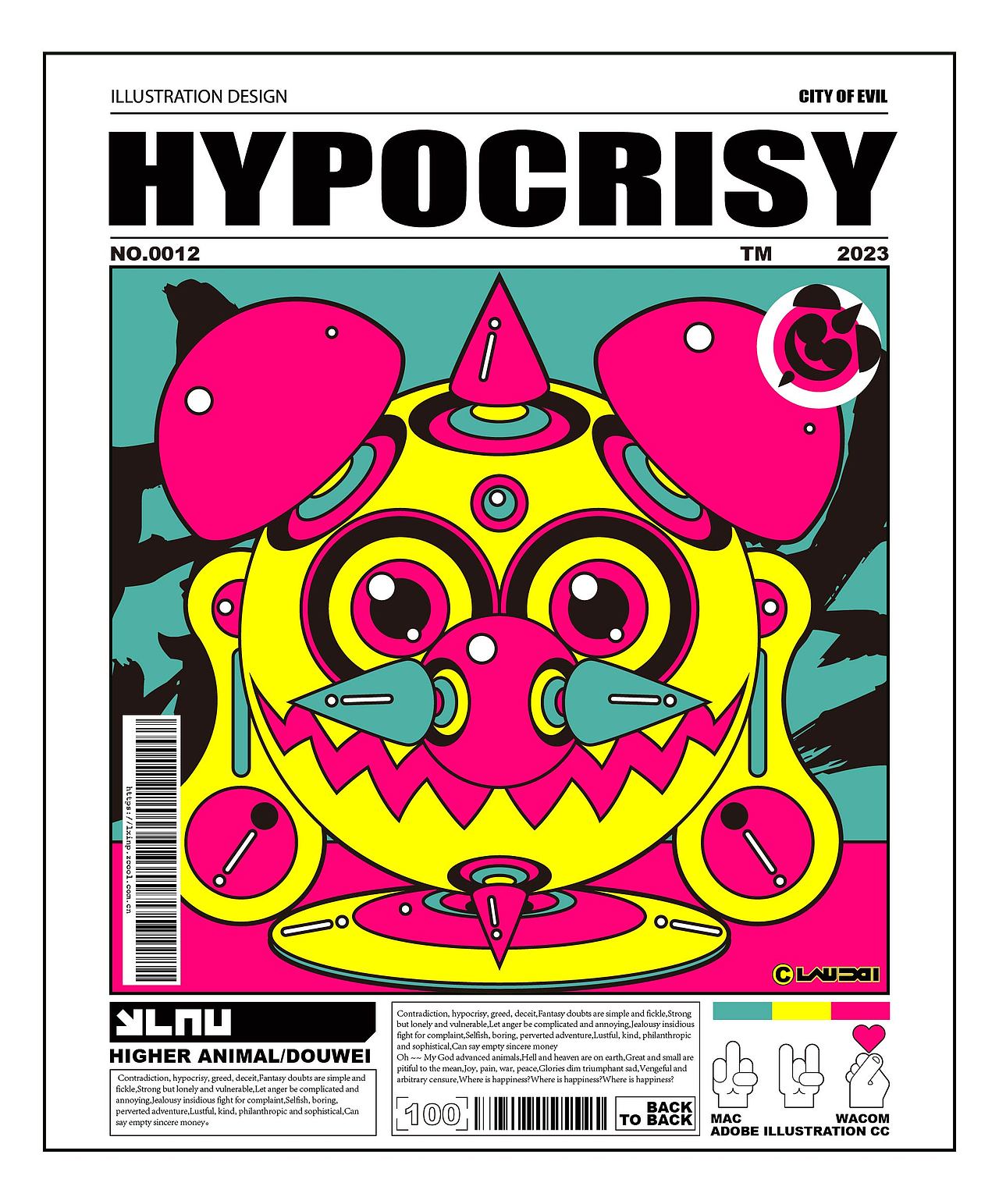 CITY OF EVIL（图ZMzQzMDQ3NzQ0） - 新锐潮流插画 - 站酷设计师LAU丶一乂刂原创素材 - 站酷ZCOOL