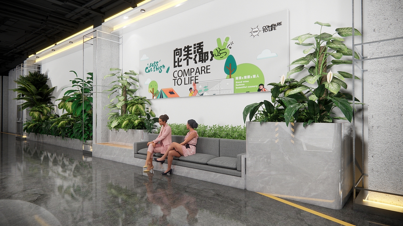 地下停车场飞机稿，被甲方说土（图ZMzQxNjUyOTI4） - 建筑/空间 - 站酷设计师佛系务工原创素材 - 站酷ZCOOL