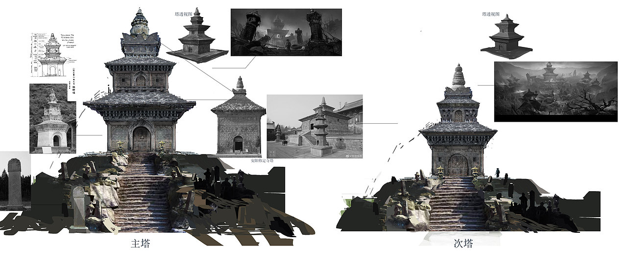 武侠乂-塔林关卡概念