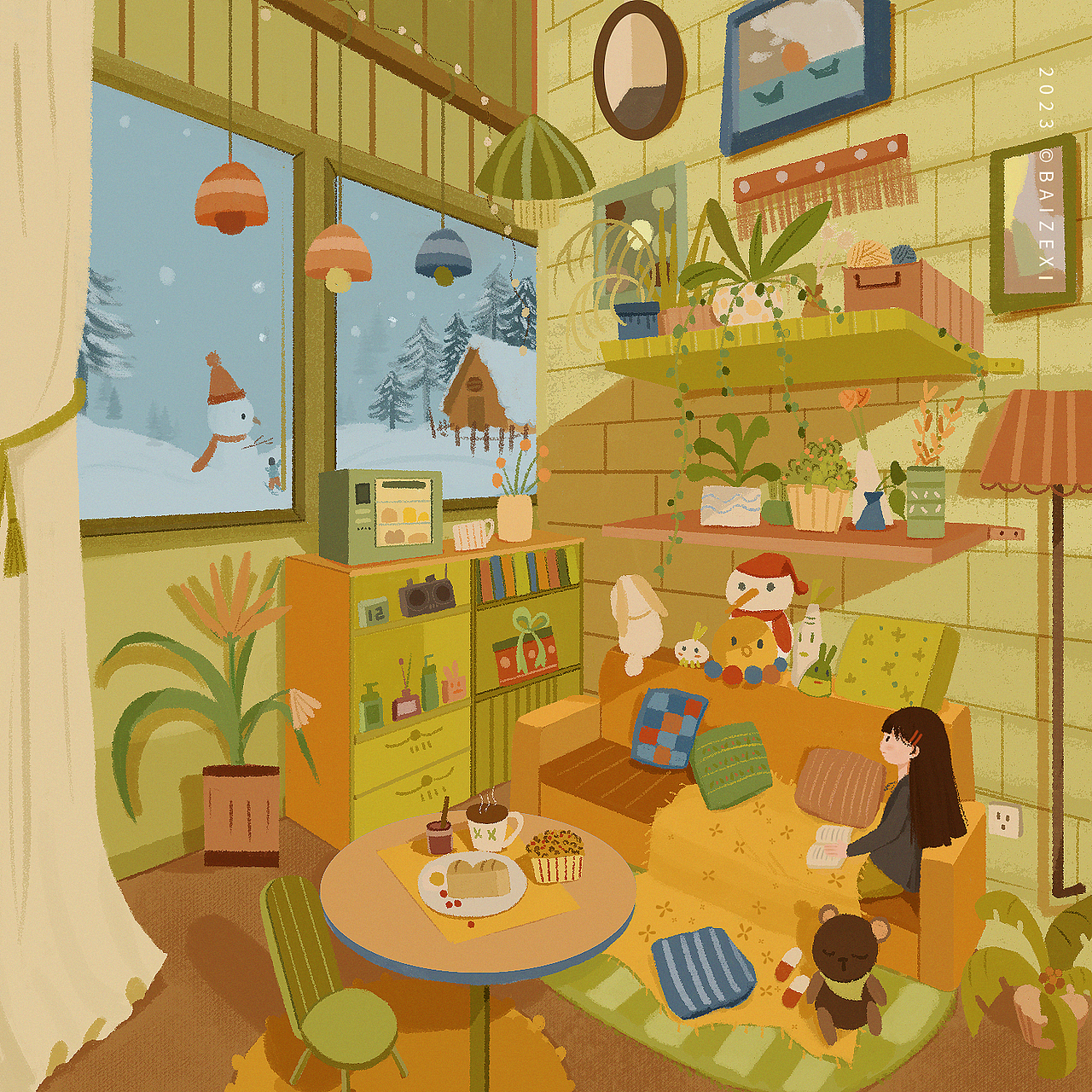 四季系列（圖ZMzU1ODYwODQ0） - 創(chuàng)作習(xí)作 - 站酷設(shè)計(jì)師白澤兮原創(chuàng)素材 - 站酷ZCOOL