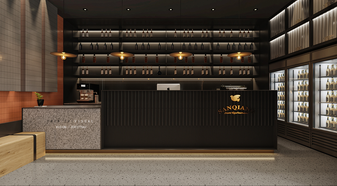 餐饮店效果表现