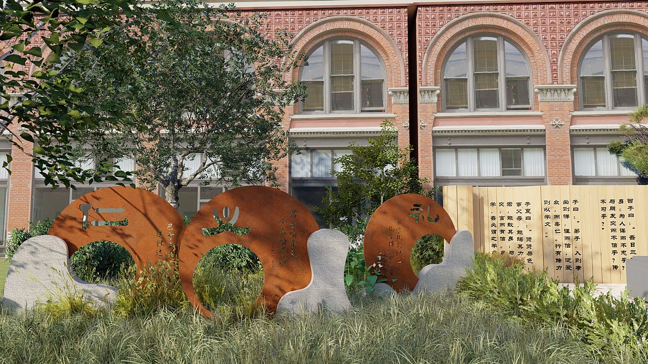 校园小景（图ZMzcwNzkzMTg4） - 景观设计 - 站酷设计师云南凯瑞设计原创素材 - 站酷ZCOOL