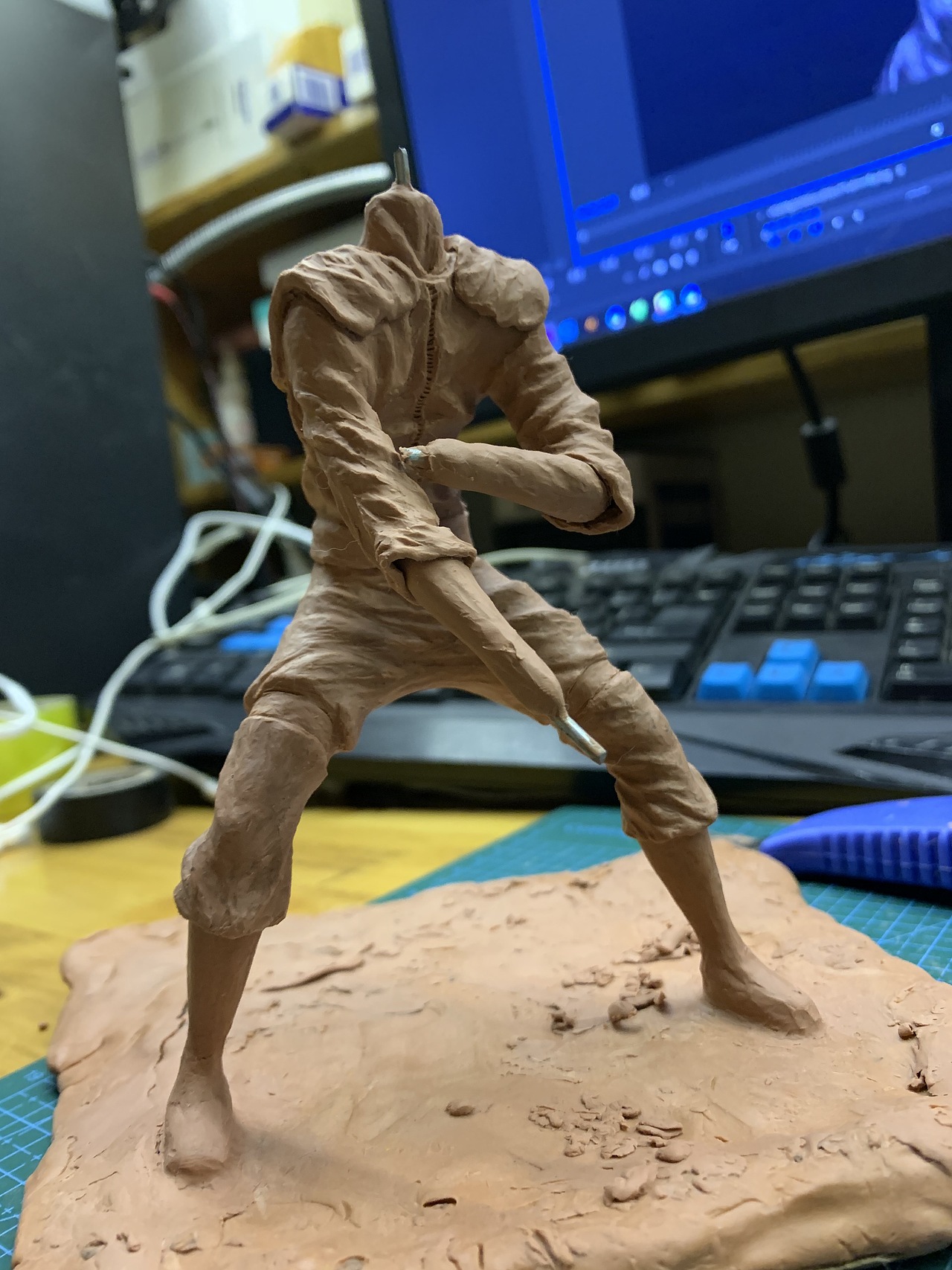 卡卡西油泥手办雕塑