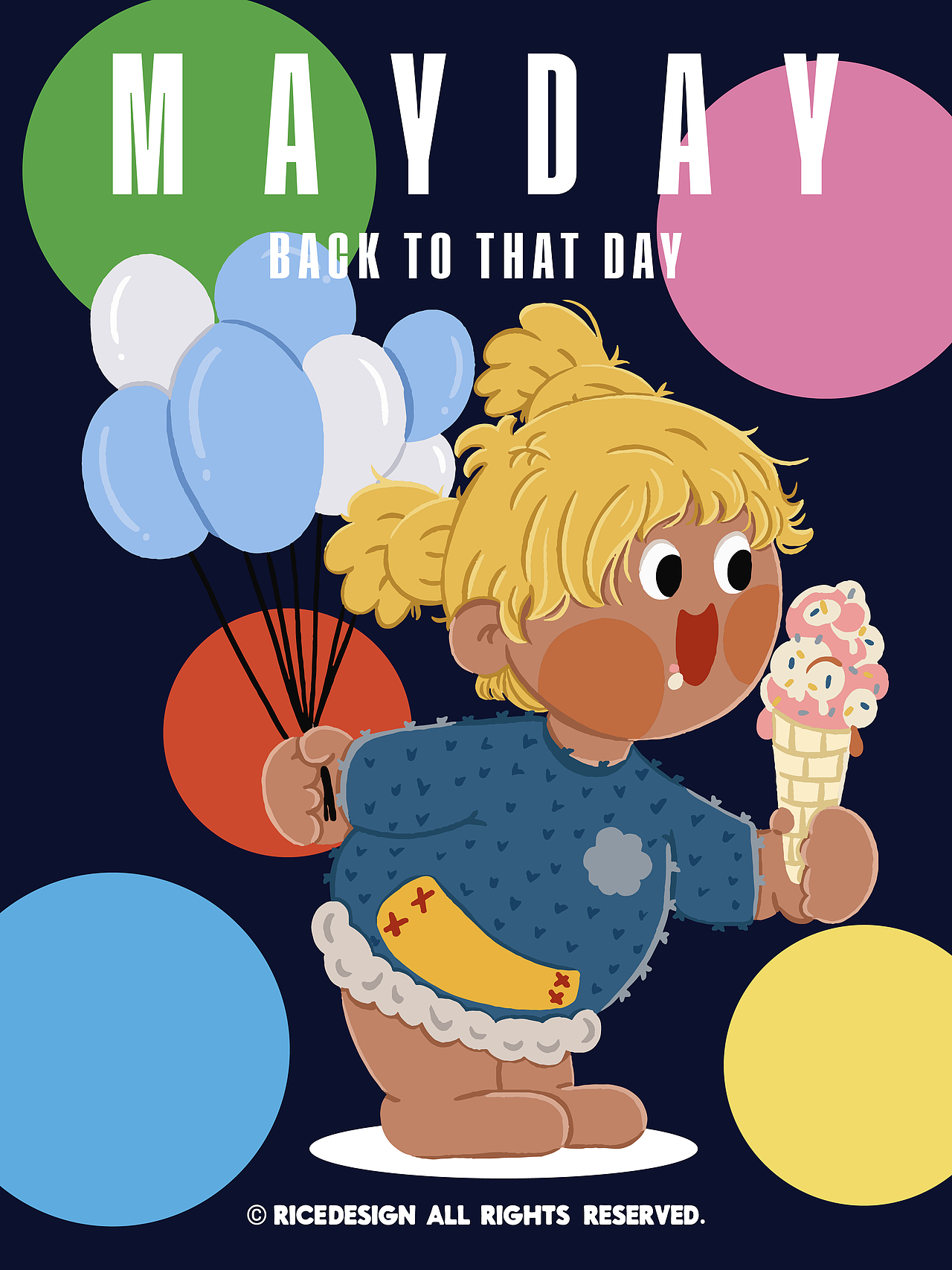 MAYDAY BACK TO THAT DAY（图ZMzcwMzM0NTUy） - 儿童插画 - 站酷设计师RicemiDesign原创素材 - 站酷ZCOOL