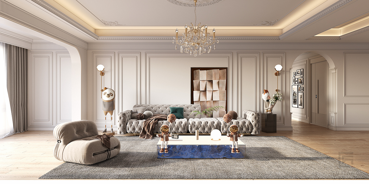 法式轻奢别墅设计,季节更替,新的故事在这里悄然生长