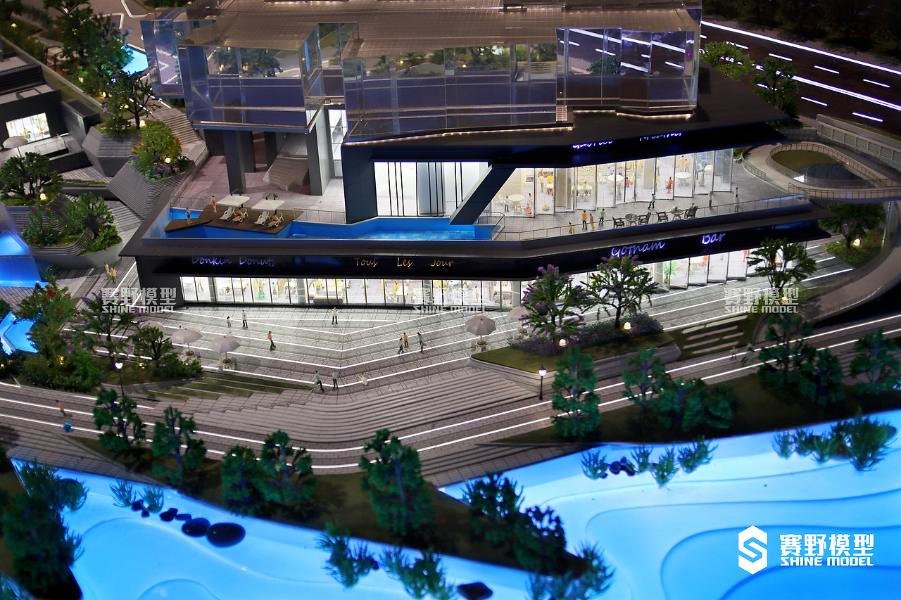 麓湖生态城C10别墅模型--售楼处沙盘模型