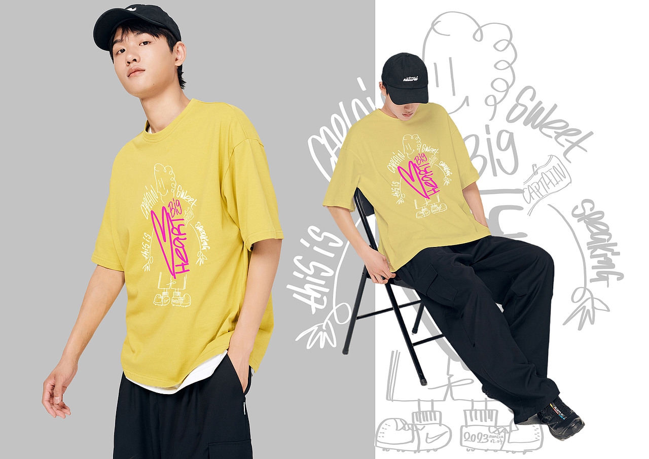 潮牌服饰系列设计（练手）（图ZMzM0MDc2MTgw） - 休闲/流行服饰 - 站酷设计师MonicaChan07原创素材 - 站酷ZCOOL