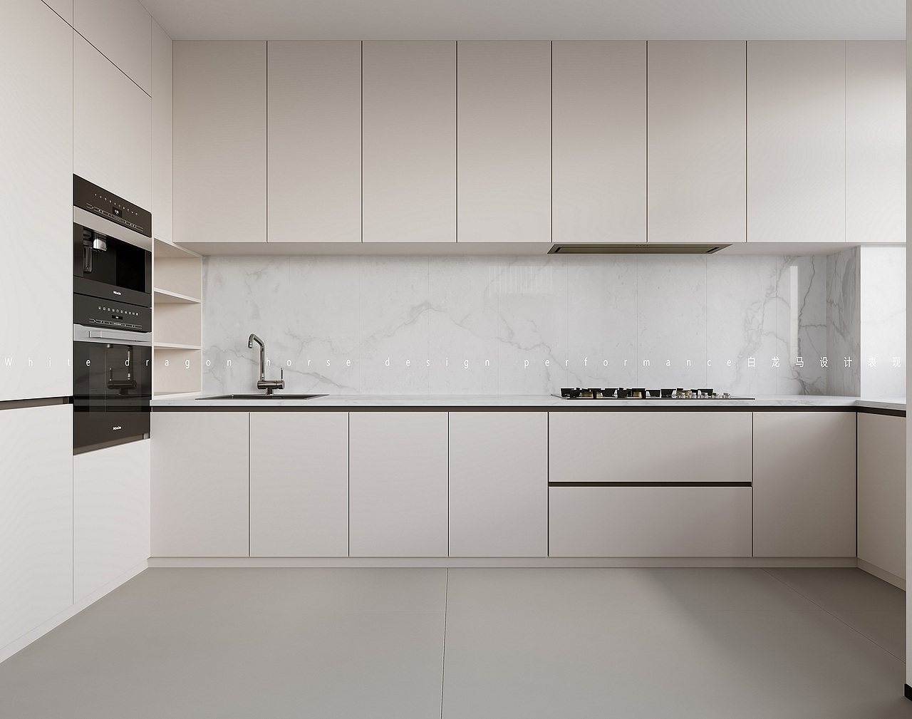 现代极简全屋—白龙马效果图