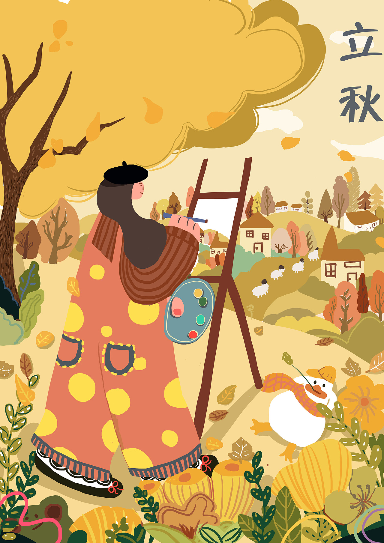 節(jié)氣海報（圖ZMjk3MzAwMTc2） - 商業(yè)插畫 - 站酷設(shè)計師野草同學(xué)原創(chuàng)素材 - 站酷ZCOOL