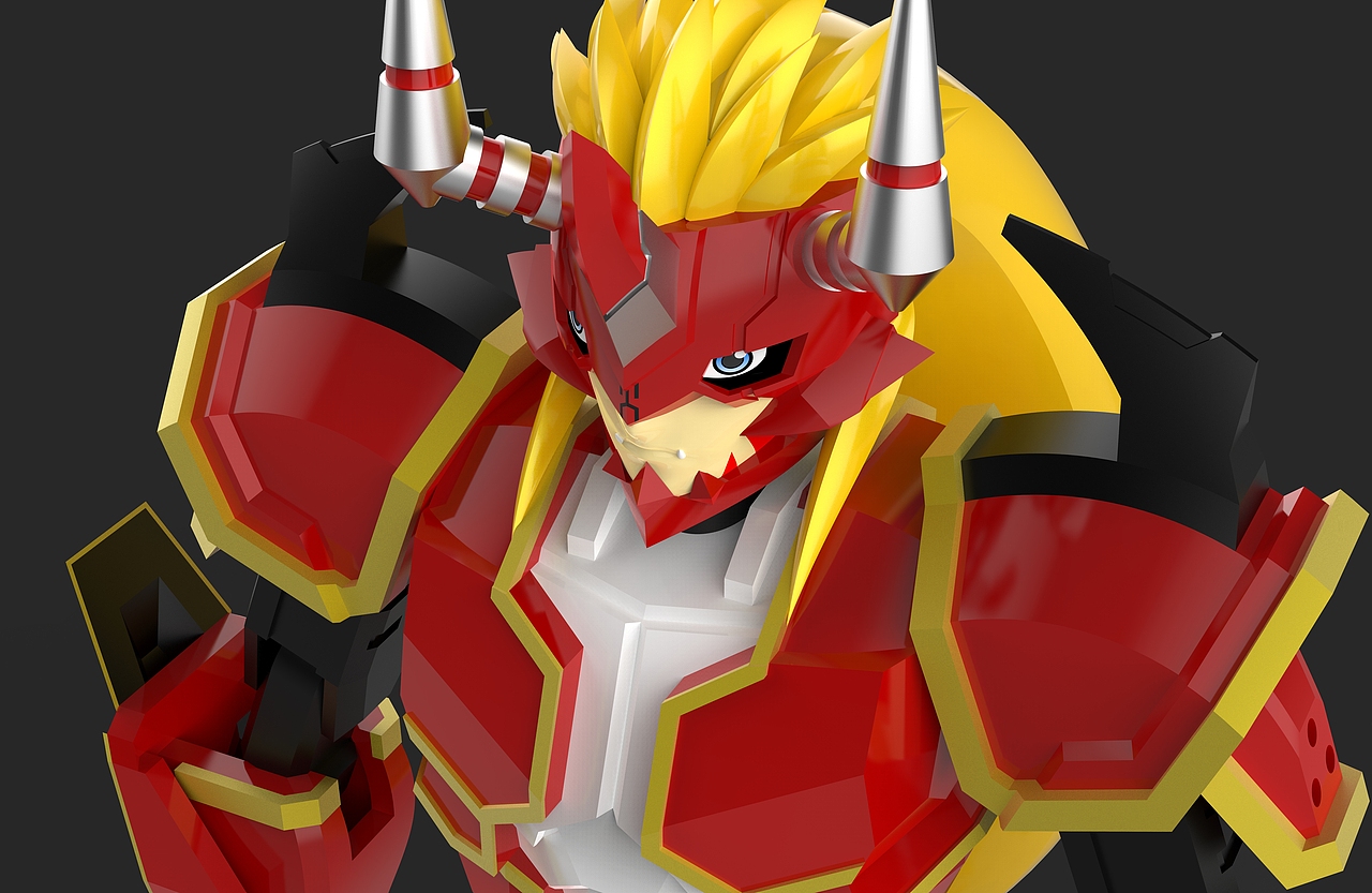 练习20:数码宝贝 火神兽