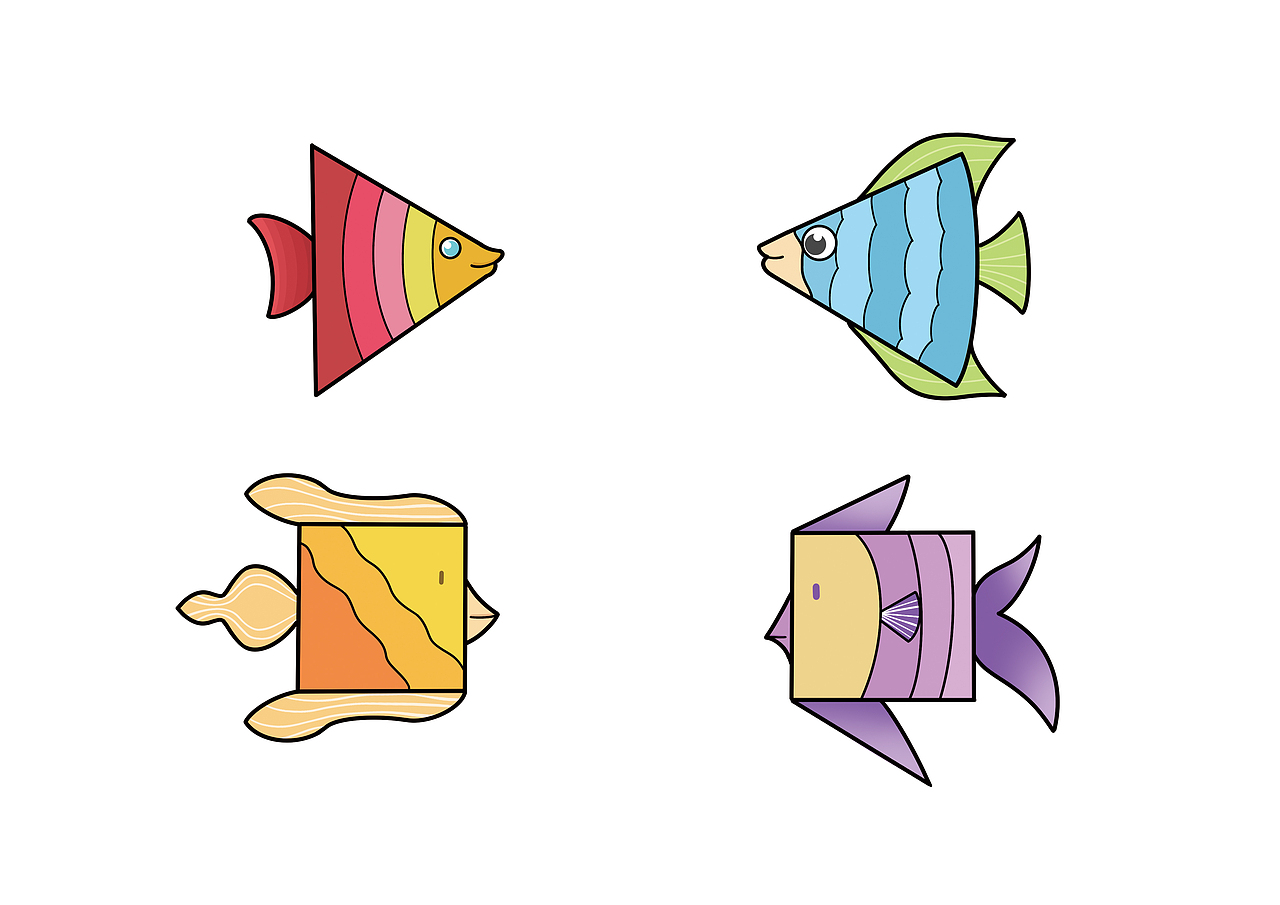 “七彩小鱼”儿童插画(第七期 )