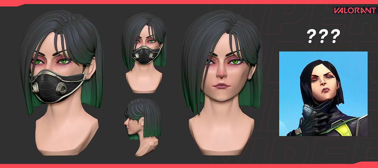 瓦罗兰特蝰蛇同人模型