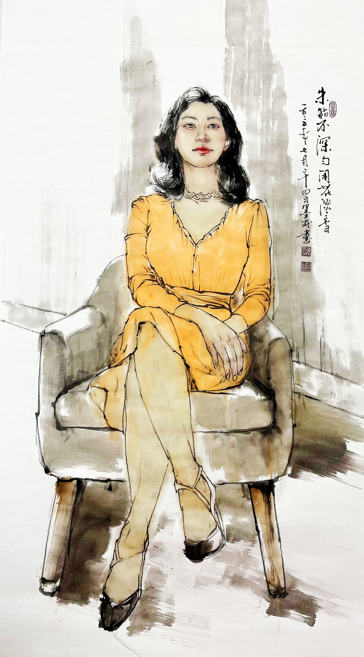 墨林写意人物画，一直在坚持的路上（图ZMzYwNzQyNTE2） - 艺术插画 - 站酷设计师墨林人物画原创素材 - 站酷ZCOOL