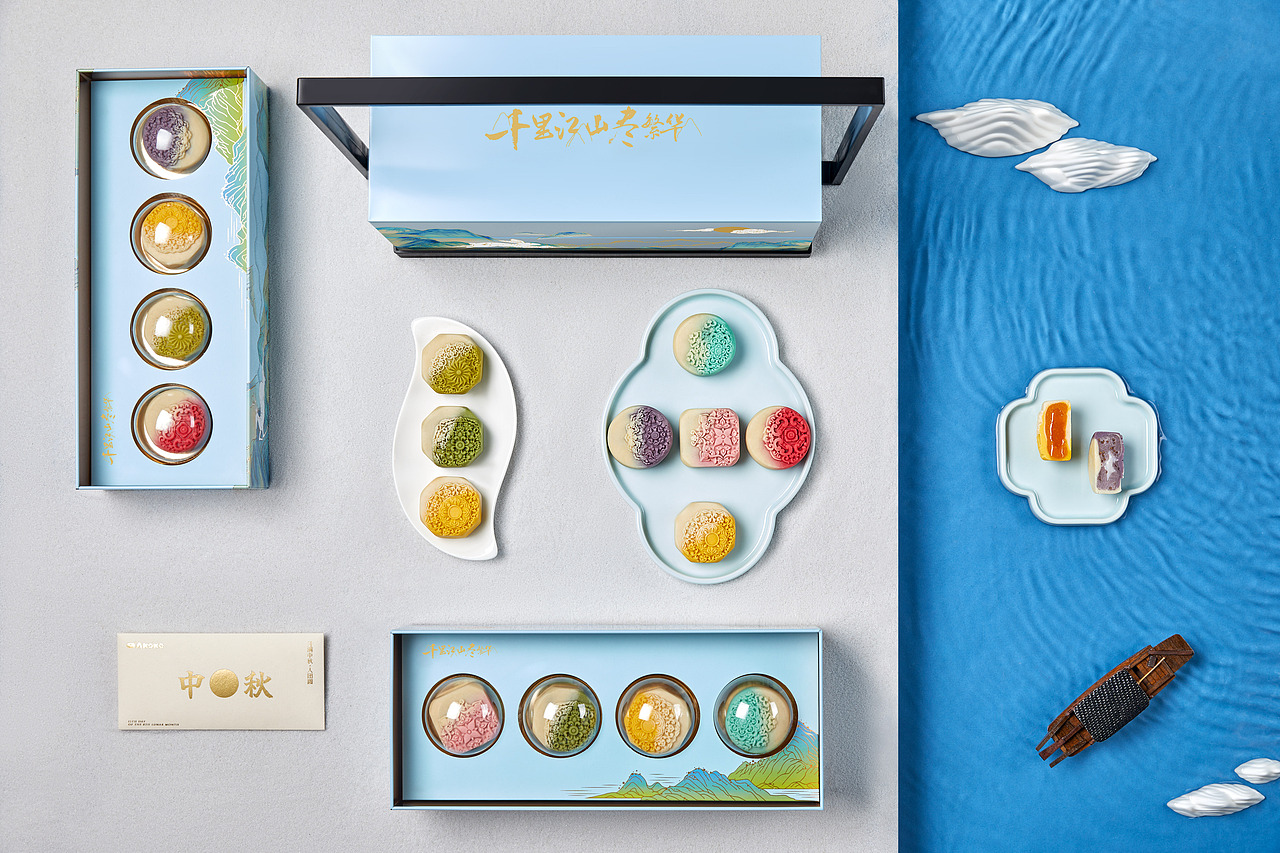 AKOKO千里江山禮盒 ? 鐵皮鼓（圖ZMzUxNjU2Njg4） - 產(chǎn)品攝影 - 站酷設(shè)計(jì)師鐵皮鼓文化原創(chuàng)素材 - 站酷ZCOOL