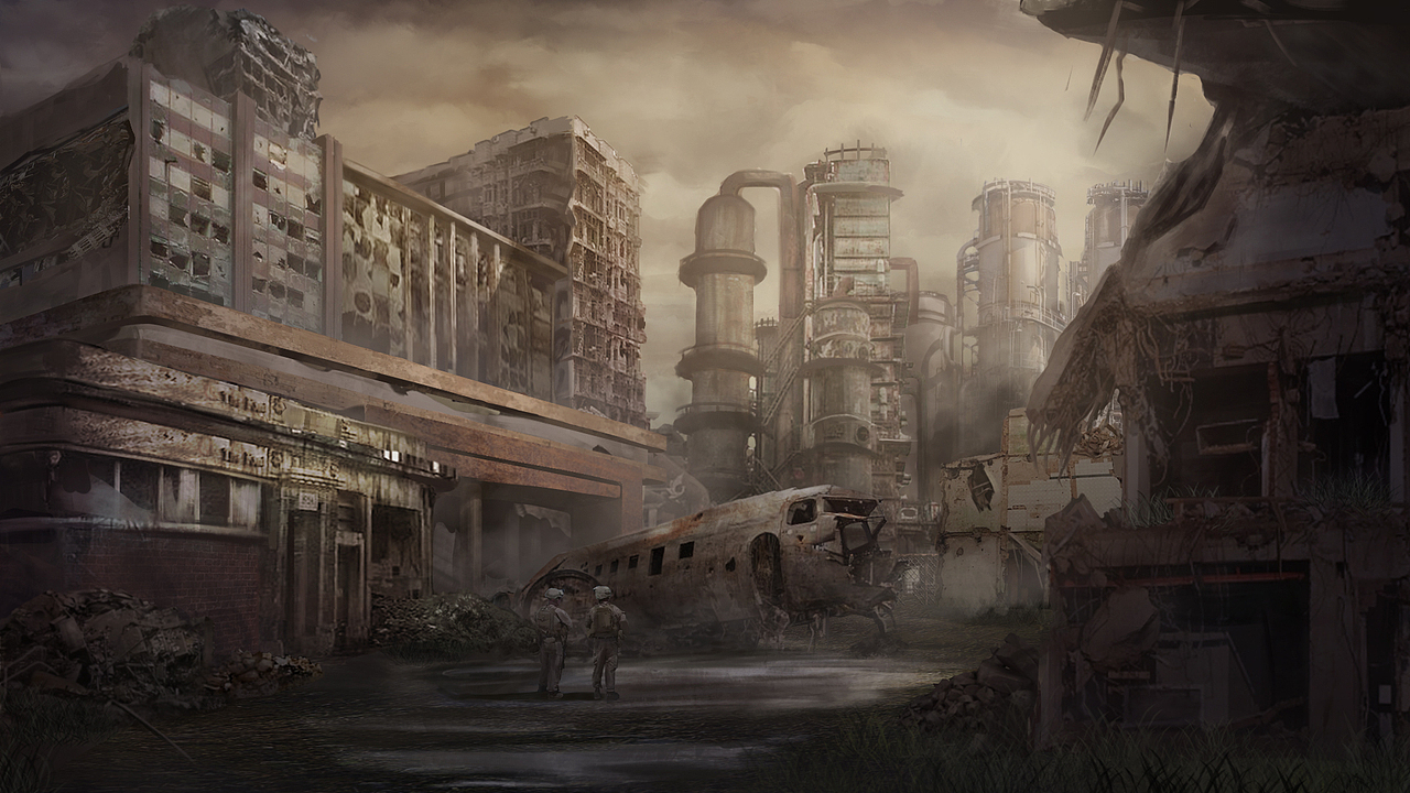 末世工业小镇（图ZMzA2NDcxOTQw） - 游戏原画 - 站酷设计师共和国之花原创素材 - 站酷ZCOOL