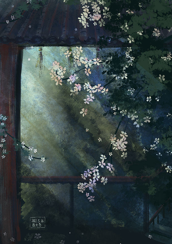 古风场景插画（图ZMzA0MzU0NDY4） - 创作习作 - 站酷设计师西大方原创素材 - 站酷ZCOOL