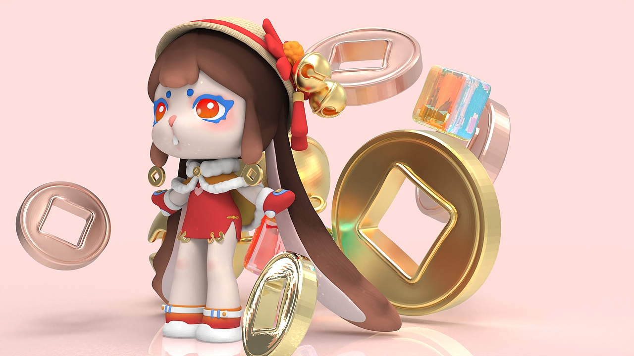 BUNNY TU（卯兔）（图ZMzI2MTY0MDE2） - 其他三维 - 站酷设计师山也拾墨原创素材 - 站酷ZCOOL