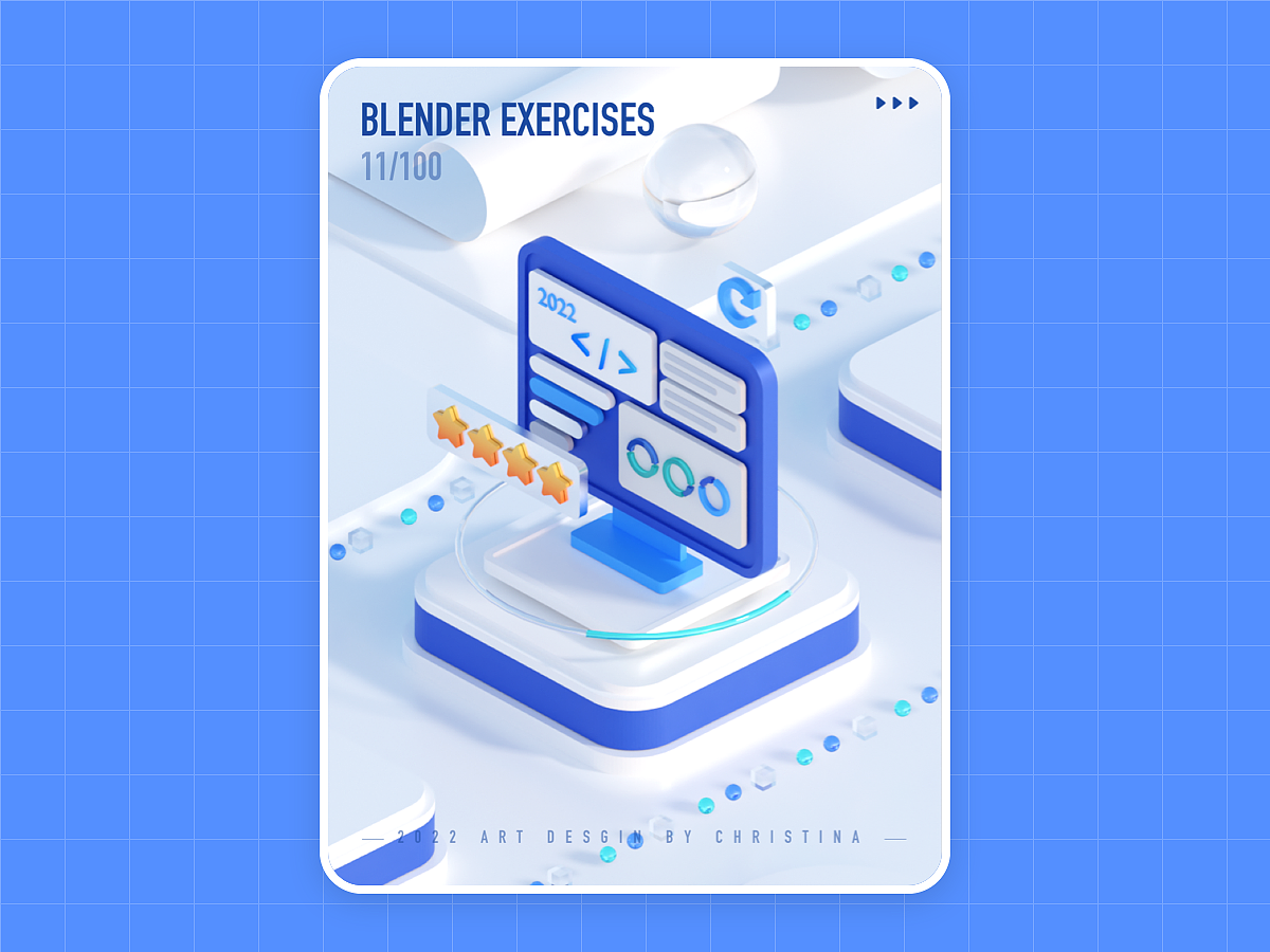 B端｜大厂风格3d质感建模练习