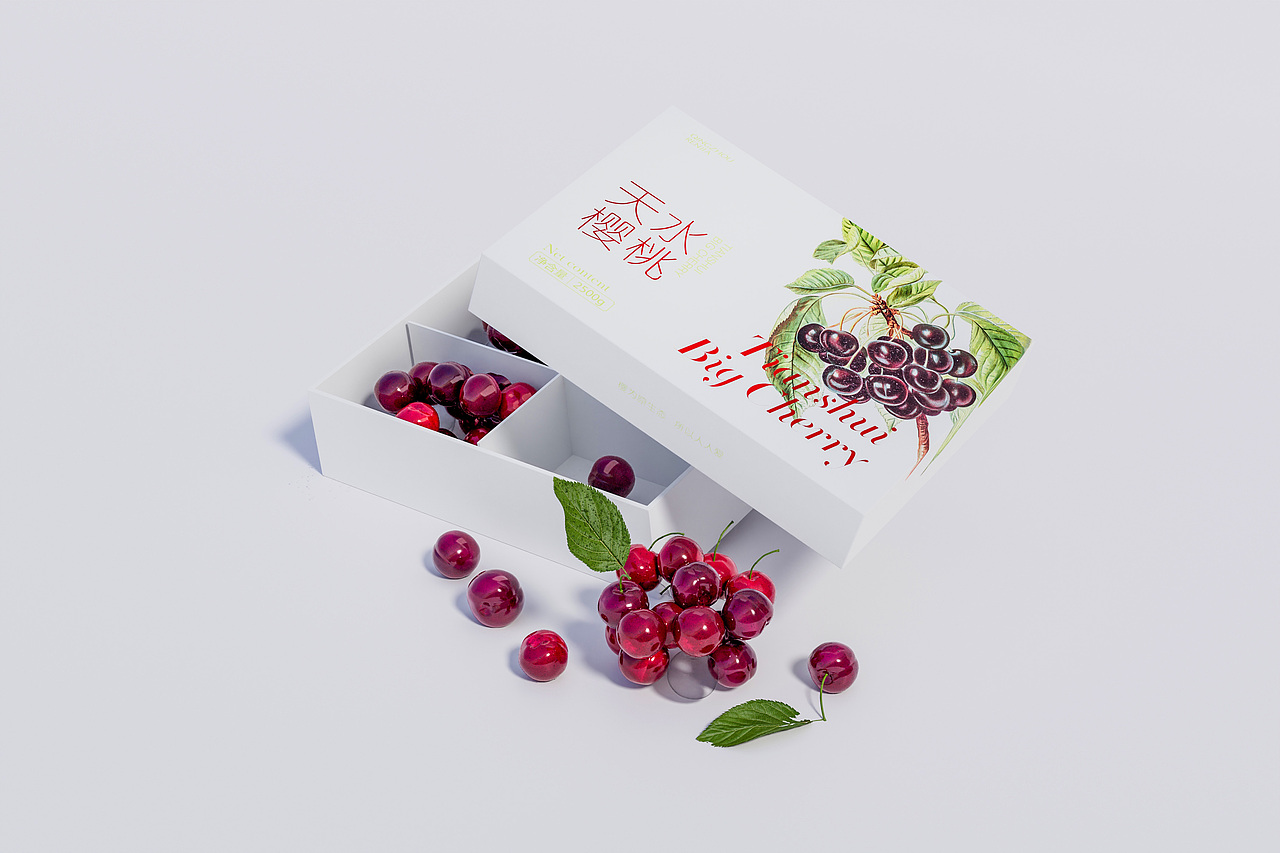 天水大樱桃包装设计(图ZMzQyNTY1OTA4) - 包装 - 站酷设计师龙天设计原创素材 - 站酷ZCOOL