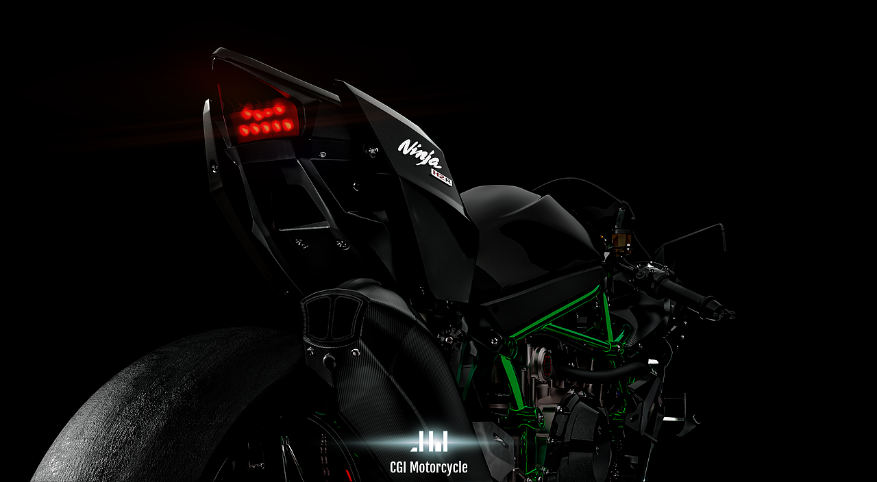 Kawasaki H2R - Full CG（圖ZMzE0MzE1MDIw） - 機械/交通 - 站酷設(shè)計師willkinggniklliw原創(chuàng)素材 - 站酷ZCOOL