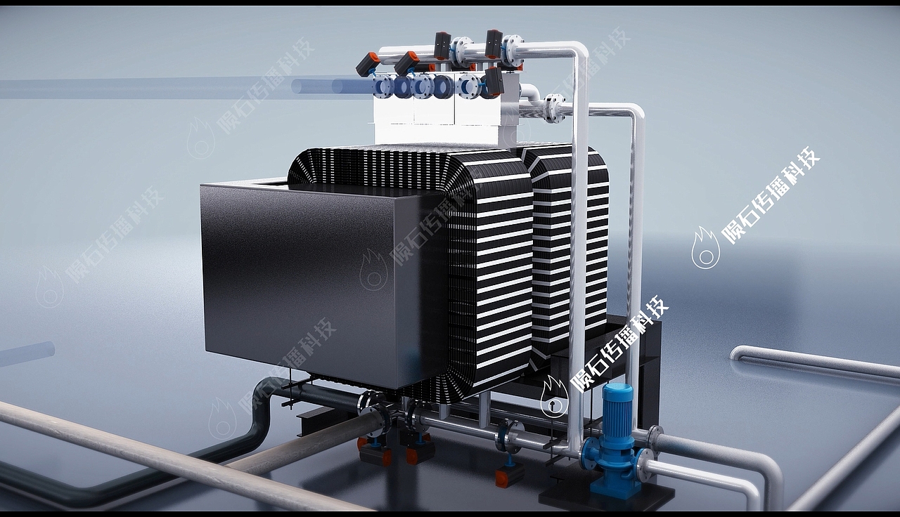 佛山顺德磁选选矿生产线3D动画