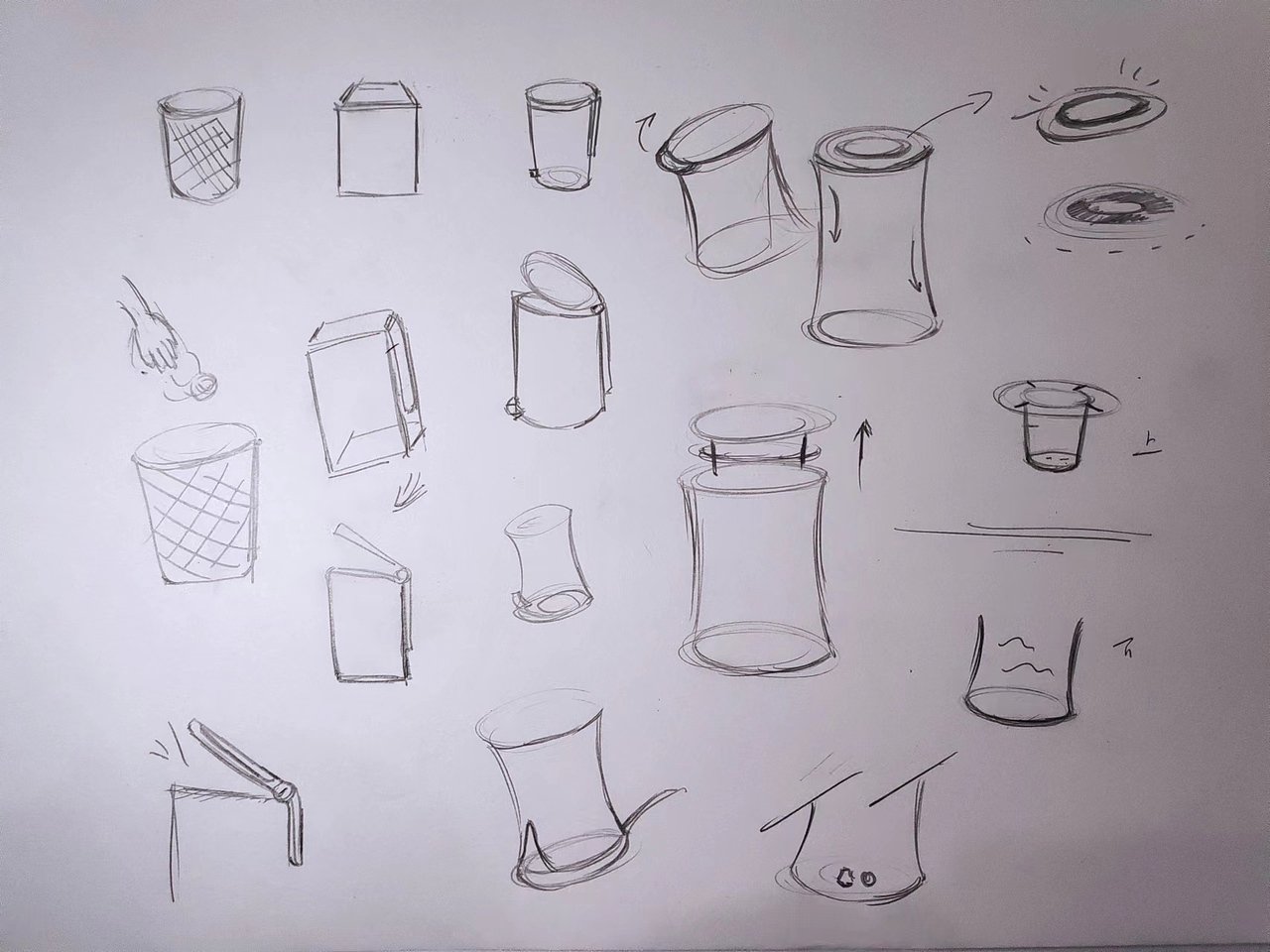 固液分离垃圾桶(产品设计)