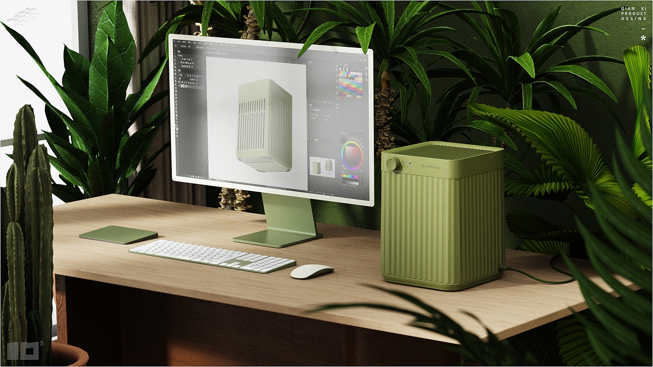 Ocean Breeze-桌面小型空气净化器（图ZMzQ1OTcyODY4） - 其他工业/产品 - 站酷设计师Robinakira原创素材 - 站酷ZCOOL
