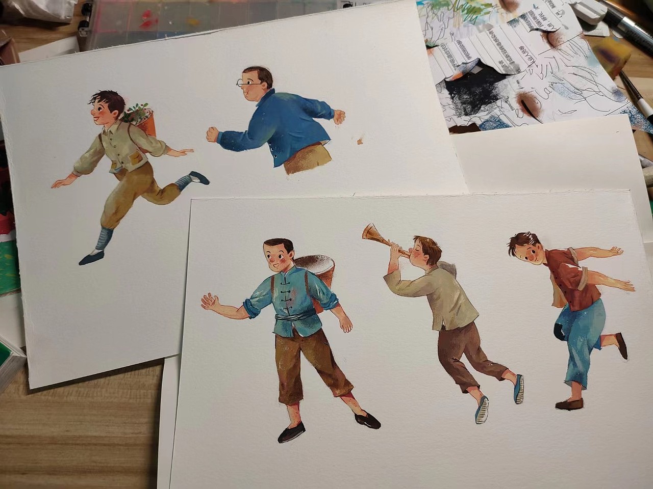 书籍封面插画-《太行小兵》（图ZMzE4NzY0NDE2） - 儿童插画 - 站酷设计师啊啦mengdan原创素材 - 站酷ZCOOL