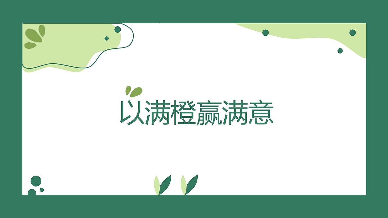 满橙意饮料品牌设计VI手册