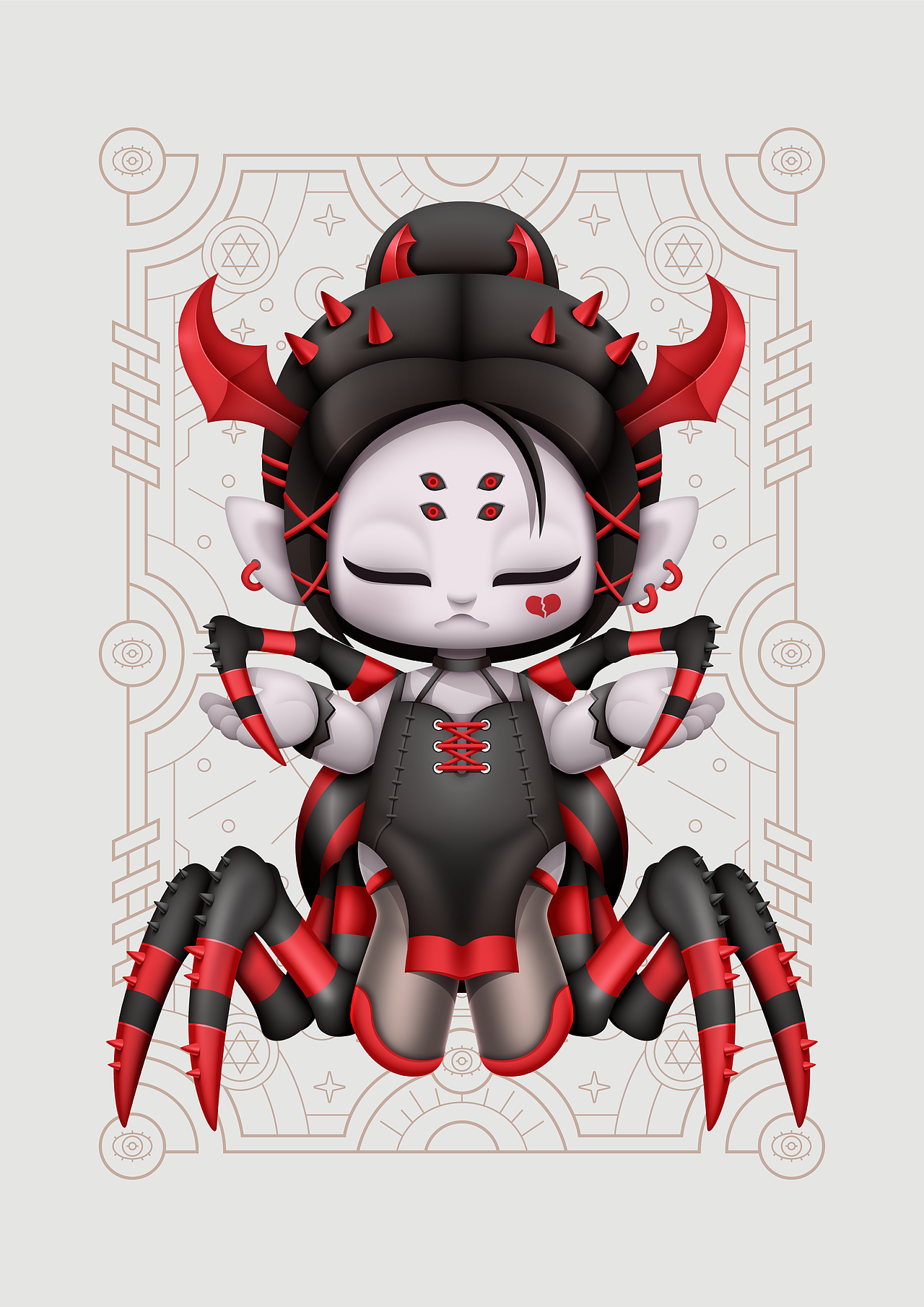 女妖纯爱团（图ZMzQ2MjczODcy） - IP形象 - 站酷设计师狂奔的包子插画铺原创素材 - 站酷ZCOOL