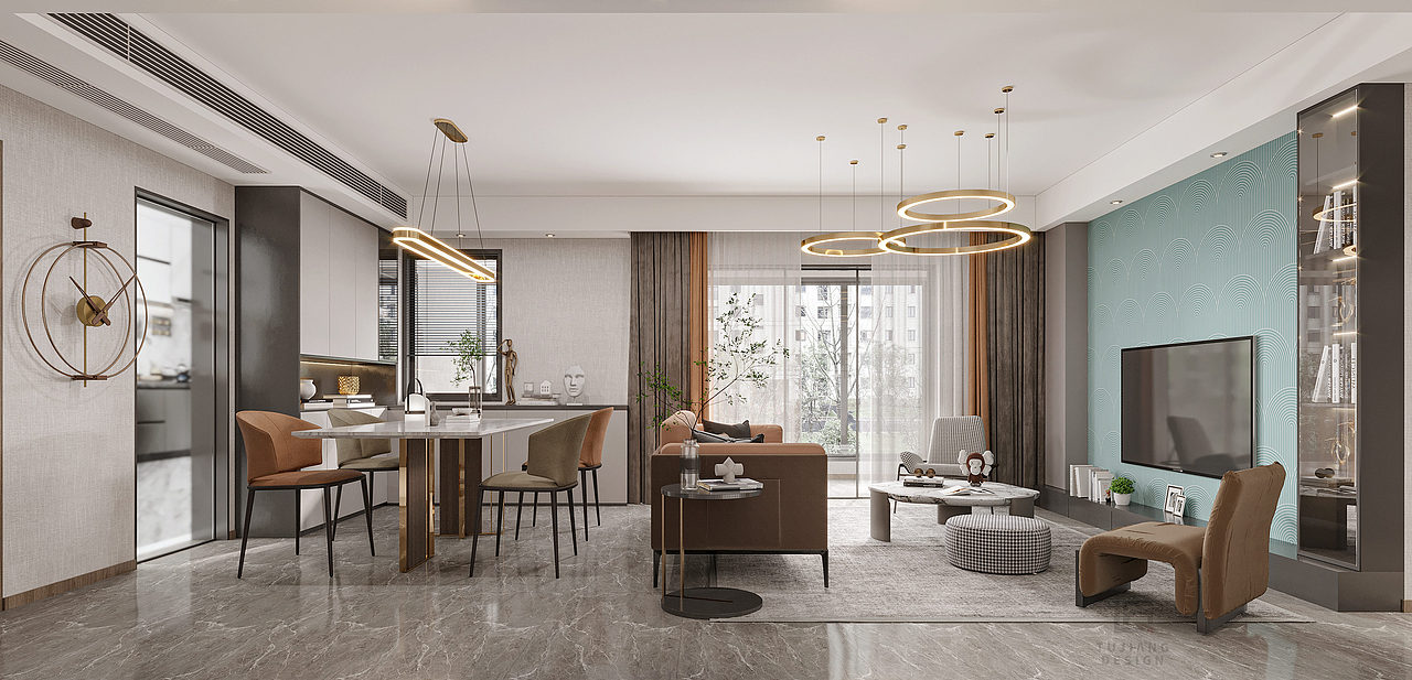 现代风格的完美演绎，每平米都雅致到骨子里！