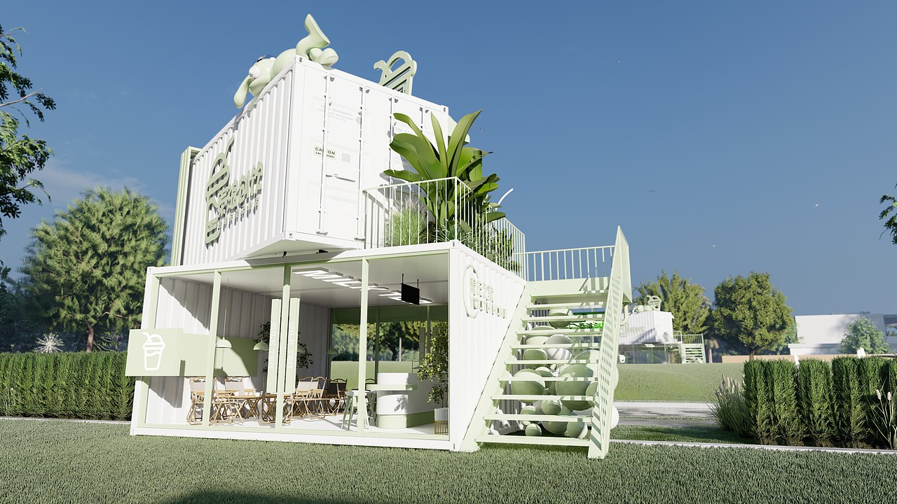 集装箱咖啡馆设计（图ZMzMwMjk0NjU2） - 景观设计 - 站酷设计师Mr丑先森原创素材 - 站酷ZCOOL