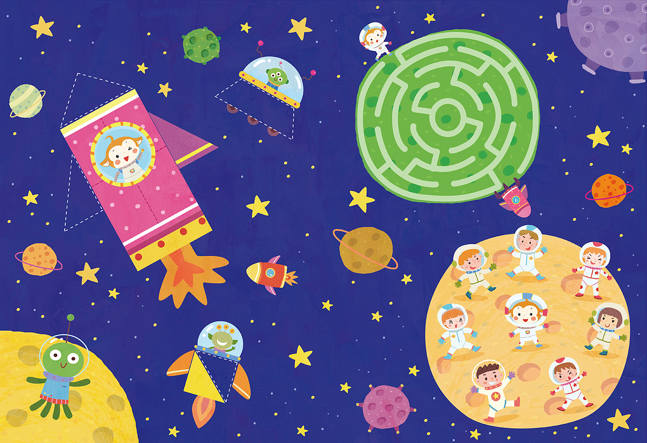 兒童游戲插畫（圖ZMzU0MjEzODA4） - 兒童插畫 - 站酷設(shè)計(jì)師bing87587原創(chuàng)素材 - 站酷ZCOOL