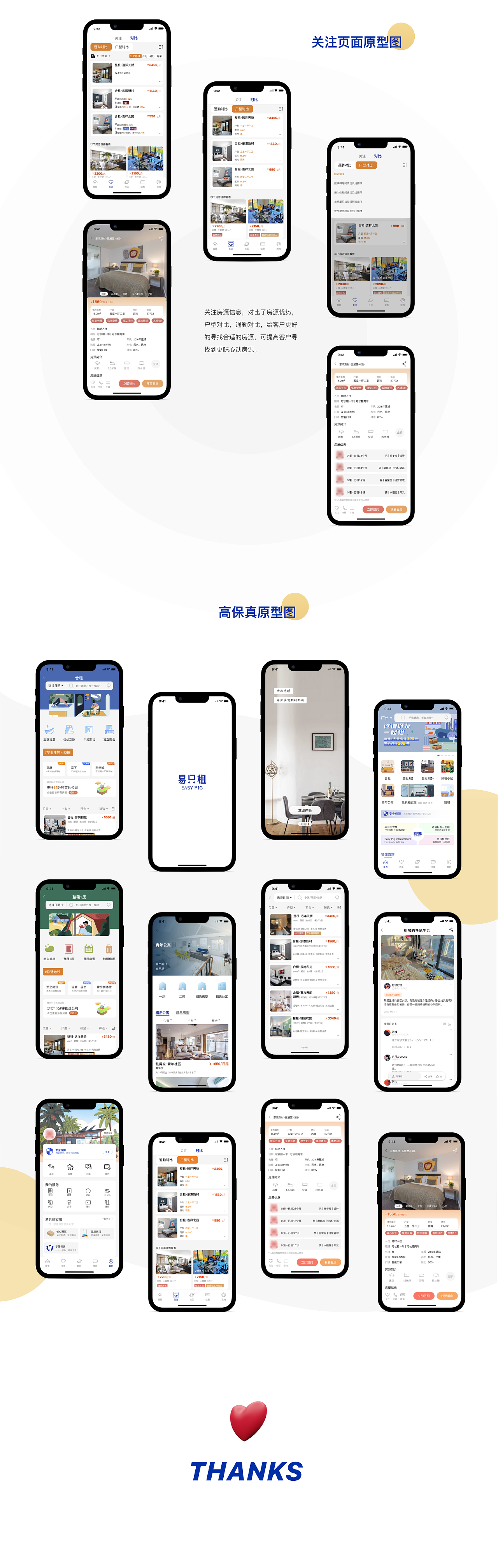 【APP页面】移动端页面设计《易只租》租房 | 原创（图ZMzE5ODk4MDgw） - 移动端网页 - 站酷设计师荷李原创素材 - 站酷ZCOOL