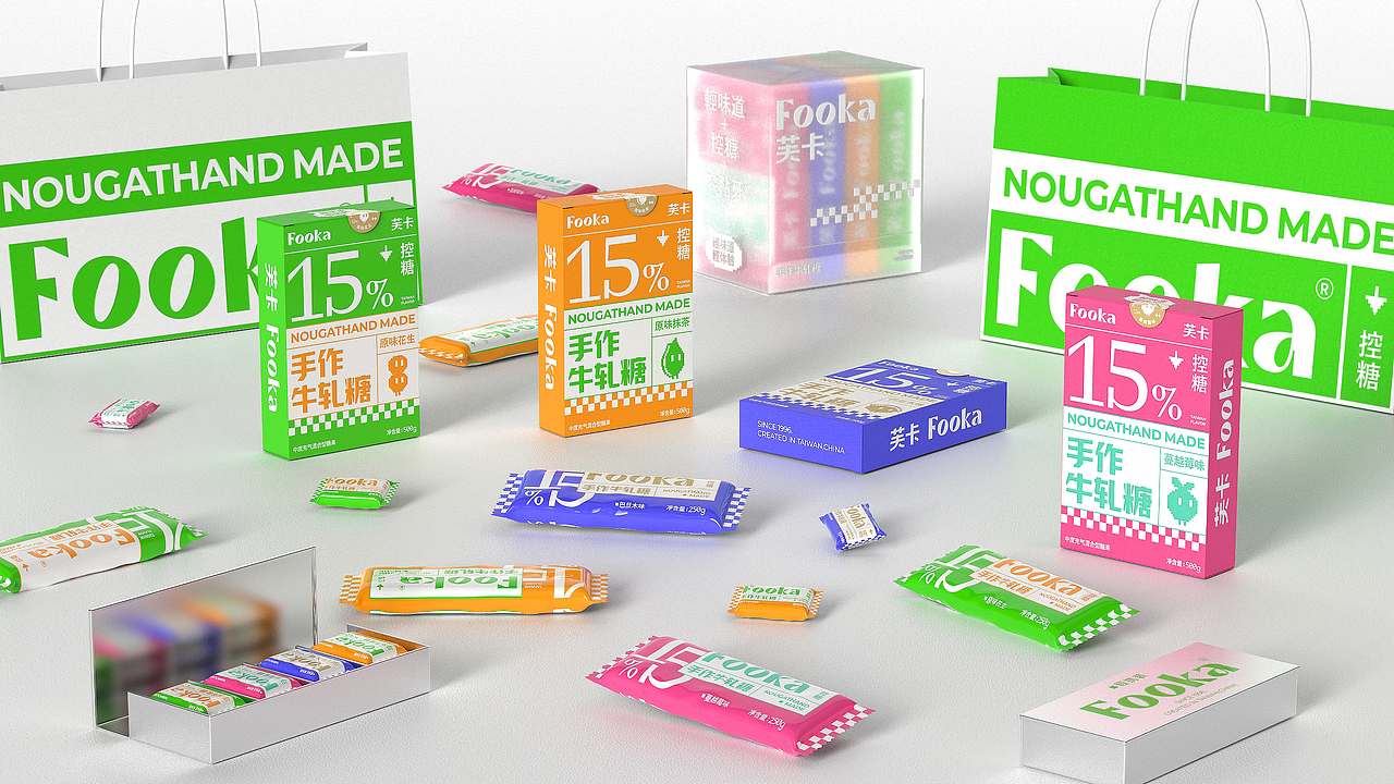 FOOKA芙卡牛轧糖 | 品牌包装全案（图ZMjk3ODMwMjA0） - 品牌 - 站酷设计师卢帅品牌设计原创素材 - 站酷ZCOOL