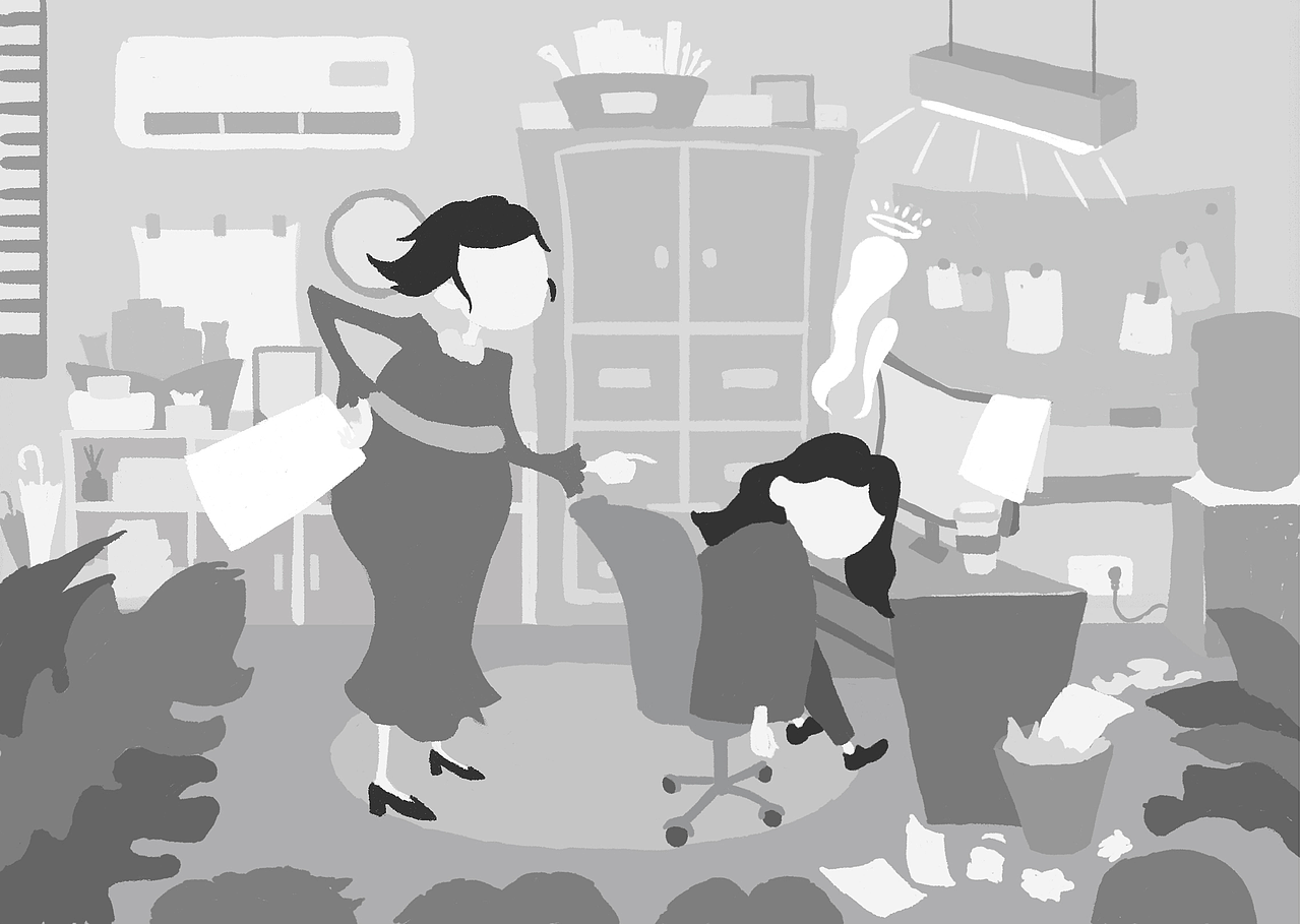 高饱和度黑白稿