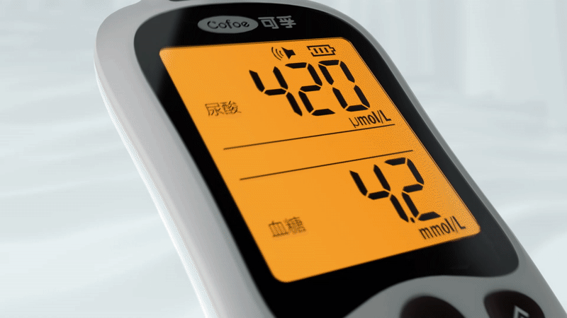 血糖尿酸检测仪医疗产品动画