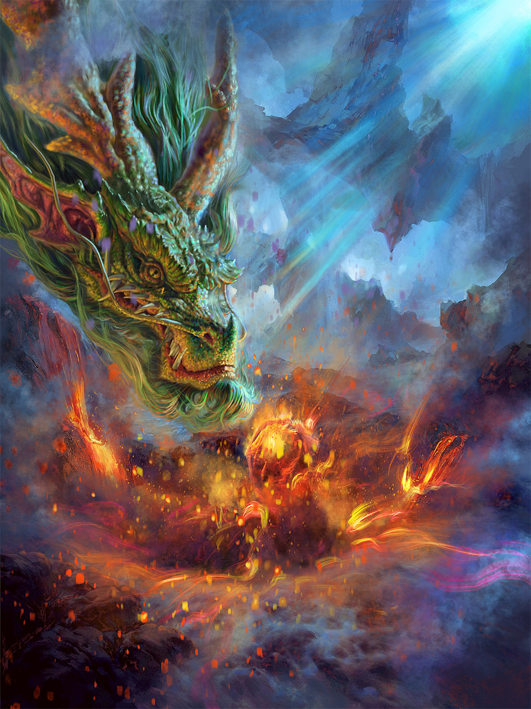 写实角色插画-《最后的战役前传2》之龙王之子