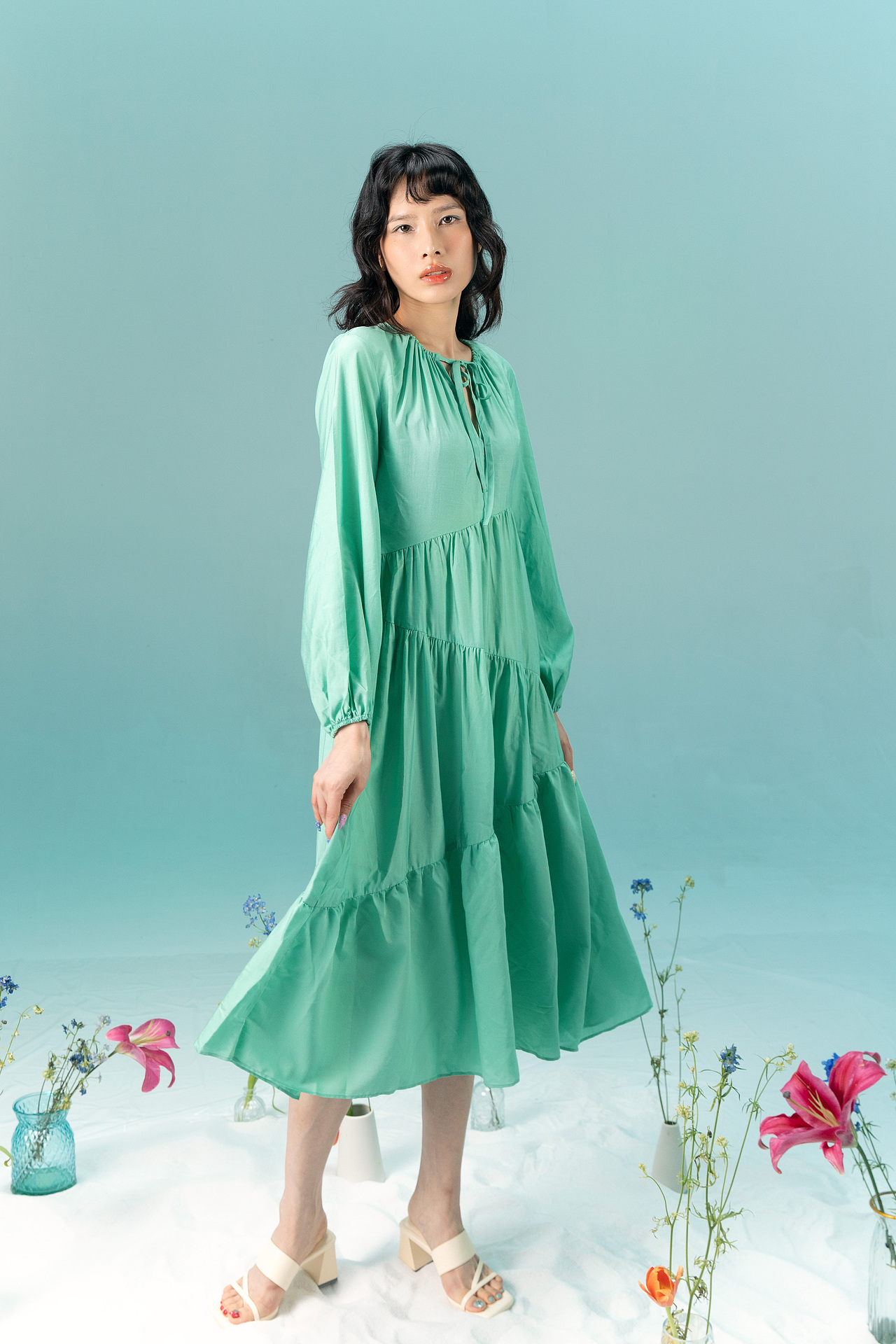 服装拍摄 电商摄影 UR春季女装裙子拍摄look（图ZMzMwNjc2MjI0） - 人像摄影 - 站酷设计师不只语言原创素材 - 站酷ZCOOL